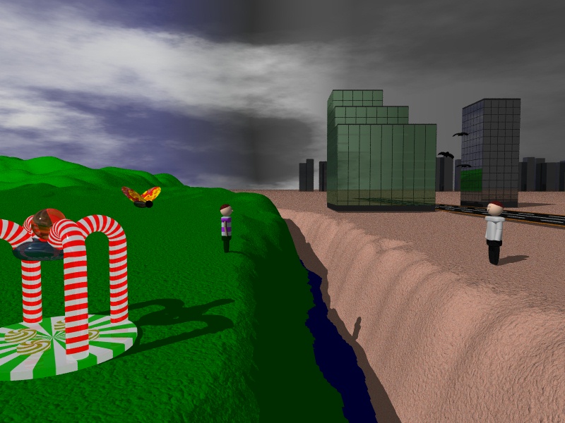 Picture of separation of child and
adult worlds